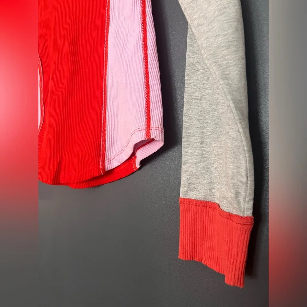 Free People Colorblock Long Sleeve Thermal Top